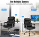 Leather Office Chair with Rocking Mode and Armrests