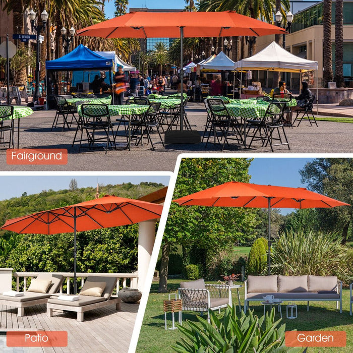 4.5m Double-Sided Outdoor Garden Parasol