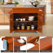 Rolling Kitchen Storage Trolley with Adjustable Shelf and Drawer