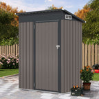All-Weather Outdoor Storage Shed – Waterproof Garden Utility Cabinet with Sloping Roof