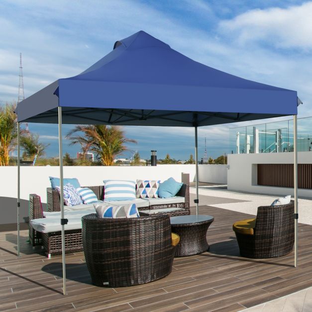 SEDOL 3m x 3m Commercial Pop-Up Canopy Tent | Heavy-Duty 300D Seam-Sealed Waterproof Instant Shelter | Professional Grade Steel Frame with Wheeled Carry Bag and No-Pinch Height Adjustment