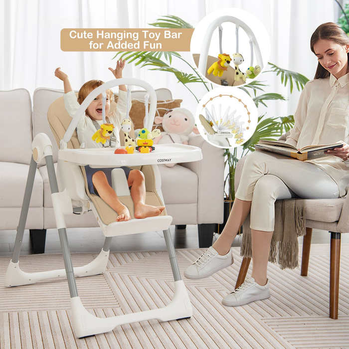 4-In-1 Foldable Baby High Chair