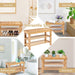 3-Tier Bamboo Shoe Bench for Entryway