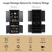 4-Door Tall Kitchen Cupboard Adjustable Shelves and Drawer