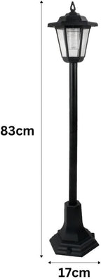 SEDOL 2-Pack Solar Powered Lamp Post Lights 83cm Victorian Style Outdoor Garden Lanterns Automatic Dusk-to-Dawn LED Pathway Lights for Driveway Patio and Borders