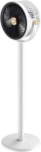 SEDOL 2-in-1 Quiet Pedestal Fan & Desk Fan Wireless 4000mAh Battery Operated Stand Fan 360° Oscillation 5 Speeds Adjustable Height 28-86cm Type-C Rechargeable Fan for Bedroom and Travel
