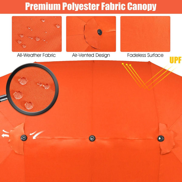 4.5m Double-Sided Outdoor Garden Parasol