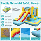 Inflatable Bouncy Castle Unit with Slide, Tunnel & Ball Pit (No Blower)