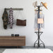 Modern Freestanding Metal Coat Stand with 12 Hooks