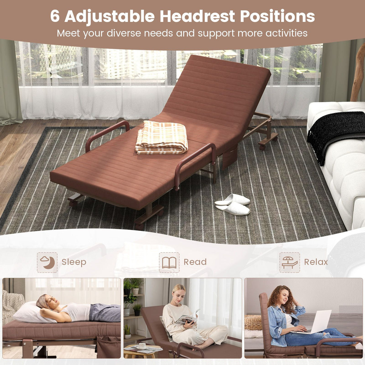 Folding Sofa Bed with Mattress