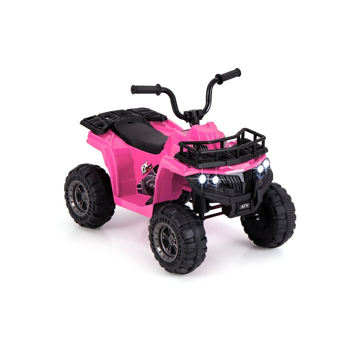 6V Kids Quad Ride-On – One-Button Start ATV with Tread Tires & MP3 Player
