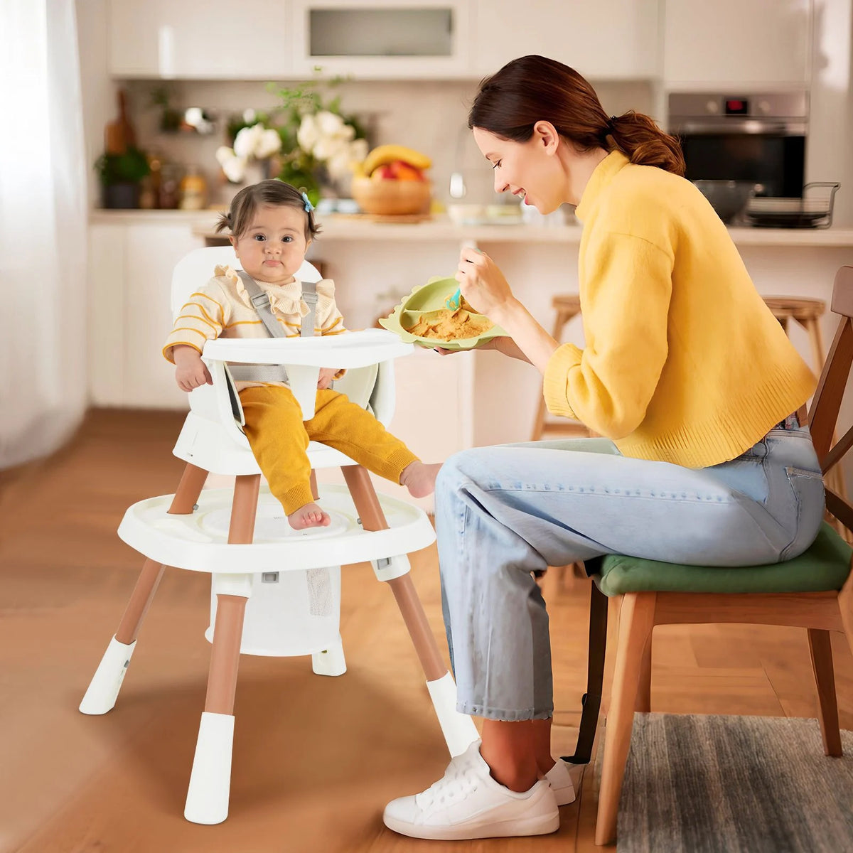 SEDOL 16-in-1 "Ultimate Explorer" High Chair & Activity Center — Convertible Sensory Station, Building Block Table, Booster Seat, and High Stool with 360° Rotating Seat – 6-36 Months
