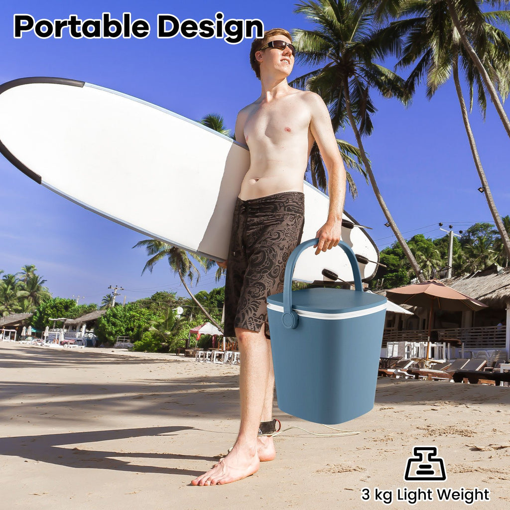 Portable Cooler Side Table – 3-in-1 Ice Chest, Side Table & Bottle Opener Unit