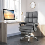 Ergonomic Adjustable High Back Rolling Computer Chair with Retractable Footrest