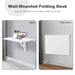80 X 60 Cm Wall Mounted Folding Table Drop-Leaf Floating Writing Desk