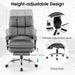 Ergonomic Adjustable High Back Rolling Computer Chair with Retractable Footrest