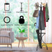 Modern Freestanding Metal Coat Stand with 12 Hooks