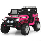 SEDOL 2-Seater Kids Ride-On Truck 12V Battery Powered Electric Car with Parental Remote Control Spring Suspension Rocking Mode and Bluetooth/USB Audio – 50kg Capacity