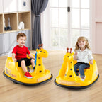 SEDOL 12V Giraffe Series Toddler Bumper Car with 360° Zero-Turn Dual Joysticks Parental Remote Control and Integrated LED Sensory Light Show