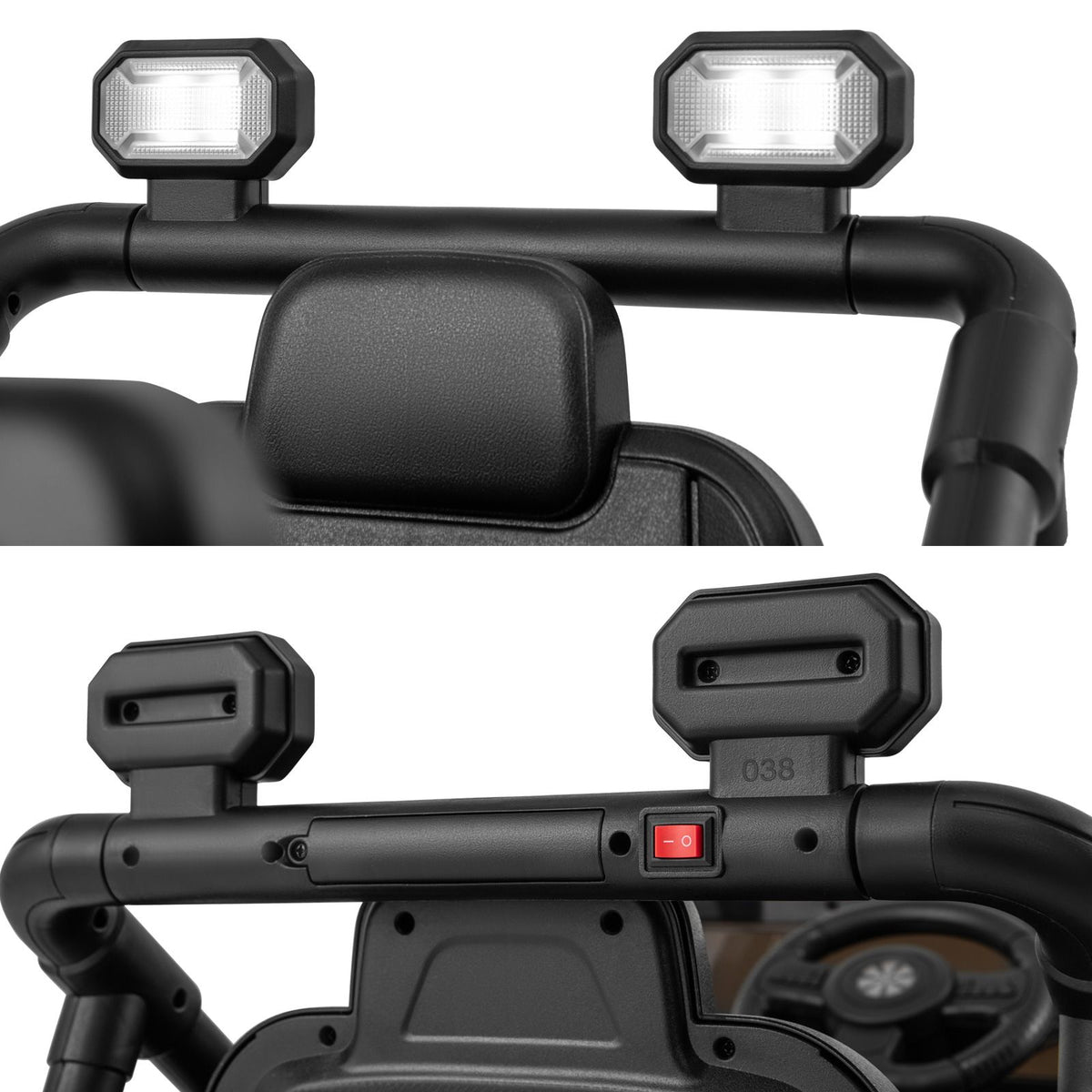SEDOL 12V High-Performance Kids Ride-On Truck with Parental Remote Control Dual 35W Motors All-Terrain Traction and Wireless Bluetooth Music Player