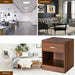 2-Tier Nightstand with Drawer and Open Component