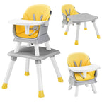 SEDOL 6-in-1 Ultimate Baby-to-Toddler High Chair & Activity Station with Building Block Tabletop Parental Booster Seat and Waterproof PU Leather Cushion – 25kg Capacity