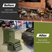 High-Capacity Rolling Tool Cabinet – Lockable Wheels, Metal 2‑in‑1 Chest & Base