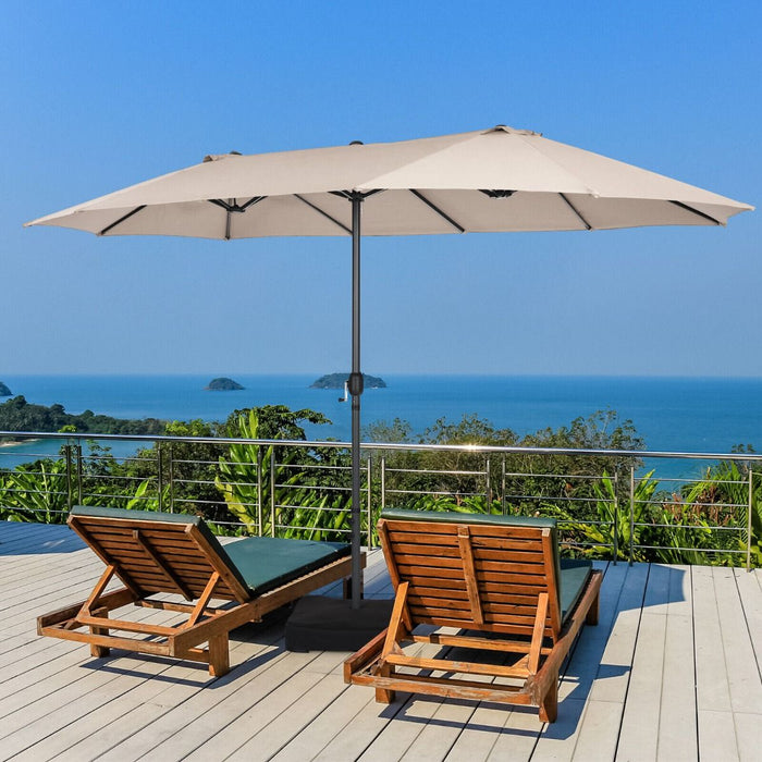 4.5m Double-Sided Outdoor Garden Parasol
