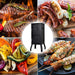 2-Layer Vertical Charcoal Smoker Oven