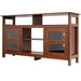 Living Room Console Table for Tvs with Wooden Fireplace and 2 Cabinets