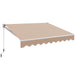 10x8ft Retractable Awning with Crank Handle