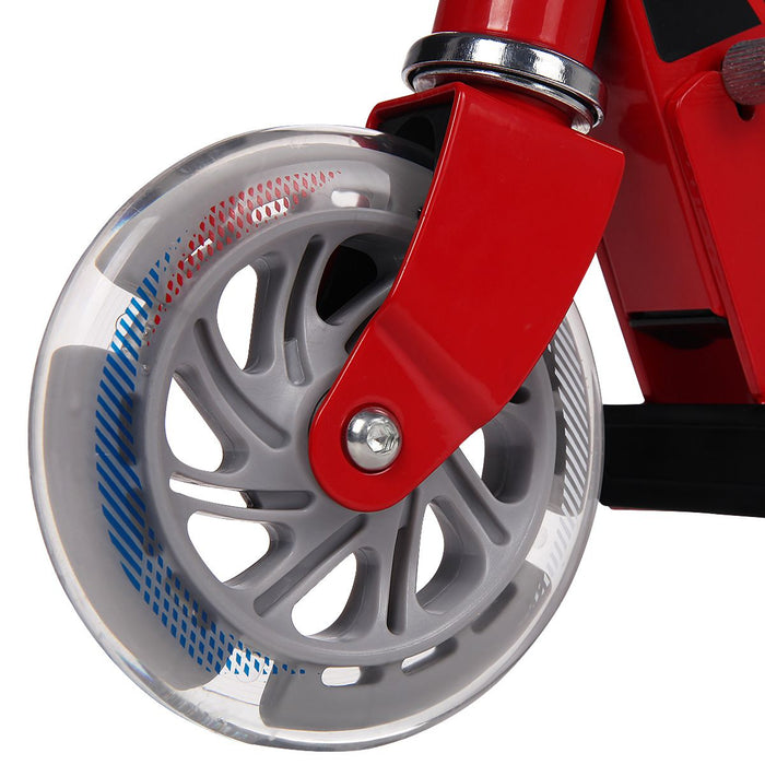 Aluminium Folding Stunt Scooter with LED Wheels – Kids T-Bar Kick Scooter