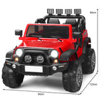 SEDOL 2-Seater 12V Electric Kids Ride-On Truck with Dual Storage Compartments Parental Remote Control High-Capacity 7Ah Battery and All-Terrain Spring Suspension – 50kg Limit