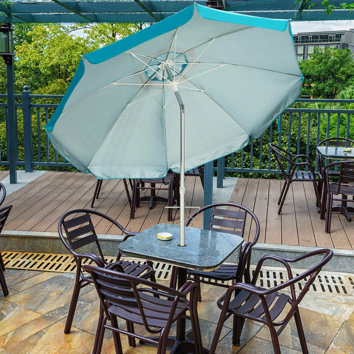 2m Patio Tilting Parasol with UPF 50+ UV Protection