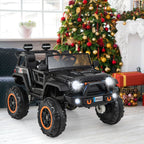 SEDOL 2-Seater 24V Kids Ride-On Truck with 4-Motor 4WD System Parental Remote Control 3-Point Safety Harness and Bonus Digging Shovel – 50kg Capacity