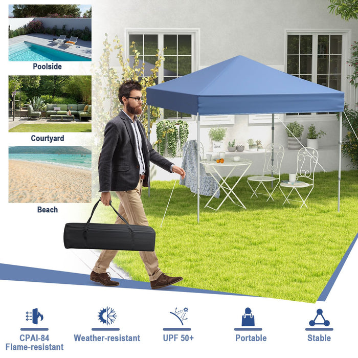 2x2m Pop-Up Canopy Tent with Adjustable Height