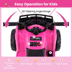 6V Kids Quad Ride-On – One-Button Start ATV with Tread Tires & MP3 Player