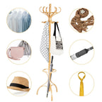 Wooden Coat and Hat Stand