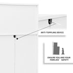 3-Drawer Dresser with 2 Open Compartments for Living Room Bedroom