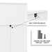 3-Drawer Dresser with 2 Open Compartments for Living Room Bedroom