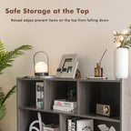 3-Tier Wooden Cube Bookcase with 8 Compartments