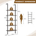 5-Tier Ladder Shelf with Steel Frame for Living Room Bedroom Office