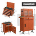 High-Capacity Rolling Tool Cabinet – Lockable Wheels, Metal 2‑in‑1 Chest & Base