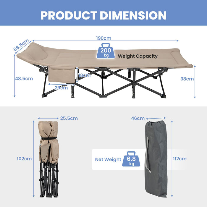 Sleeping Cot Bed with Carry Bag