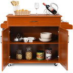Rolling Kitchen Storage Trolley with Adjustable Shelf and Drawer