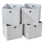 SEDOL Storage Boxes - (Set of 4) 27×27cm Non-Woven Fabric Foldable Storage Cube