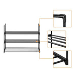 SEDOL 3 Tier Stackable Stainless Steel Shoe Rack Storage