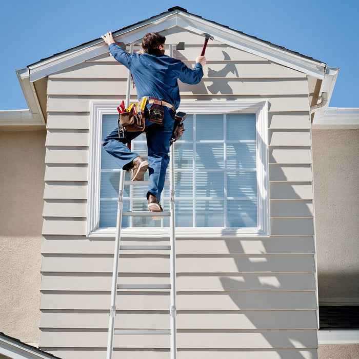 7-In-1 Folding Multi-Purpose Extension Aluminum Ladder