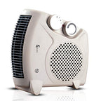 Sedol 2KW Upright or Flatbed Electric Fan Heater with 2 Heat Settings - White