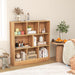 8-Cube Bookshelf with 2 Anti-Tipping Kits and Display Shelf for Home